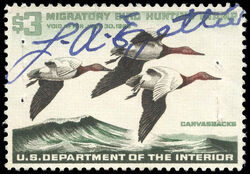 Canvasbacks - Void After June 30, 1966 United States Postage Stamp | Migratory Bird Hunting - Duck Stamp - Department of Agriculture