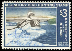 Old Squaws - Void After June 30, 1968 United States Postage Stamp | Migratory Bird Hunting - Duck Stamp - Department of Agriculture