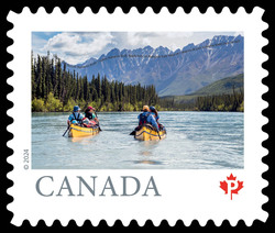 South Nahanni River - Tehjeh Dee - Nááts'įhch'oh National Park Reserve - NT Canada Postage Stamp