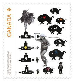 Adrian Stimson Canada Postage Stamp | Truth and Reconciliation