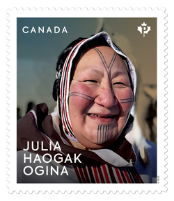 Julia Haogak Ogina Canada Postage Stamp | Indigenous Leaders