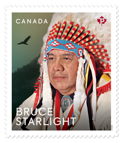 Bruce Starlight Canada Postage Stamp | Indigenous Leaders