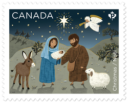 The Nativity - Christmas Canada Postage Stamp