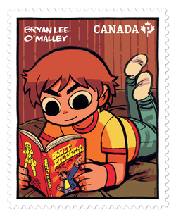 Bryan Lee O’Malley Canada Postage Stamp | Graphic Novelists
