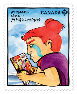 Michael Nicoll Yahgulanaas Canada Postage Stamp | Graphic Novelists