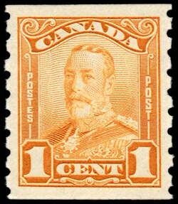 King George V - Orange -  Canada Postage Stamp