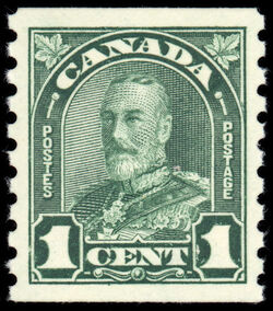 King George V - Deep Green - Deep Green Canada Postage Stamp