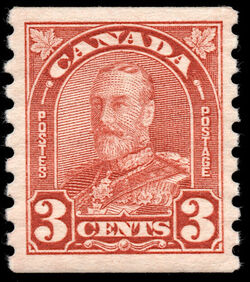 King George V - Deep Red -  Canada Postage Stamp