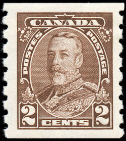 King George V - Brown - Horizontal Imperforate Canada Postage Stamp