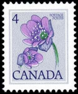 Hepatica, Hepatica Acutiloba - DF / DF Canada Postage Stamp