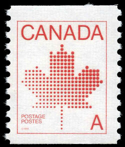 Maple Leaf - Horizontal Imperforate - DF Canada Postage Stamp | Maple Leaf
