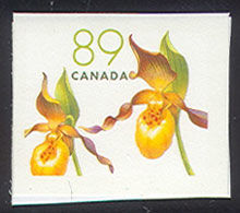 Yellow Lady's Slipper - Cypripedium Calceolus - Imperforate Canada Postage Stamp | Flowers