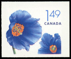 Himalayan Blue Poppy - Meconopsis Betonicifolia - Imperforate Canada Postage Stamp | Flowers