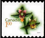 Giant Helleborine - Rounded Tips Canada Postage Stamp | Flowers