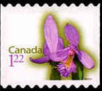 Grass Pink - Rounded Tips Canada Postage Stamp | Flowers