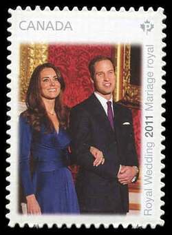 Royal Wedding 2011 - Engagement - WA Canada Postage Stamp | The Royal Wedding