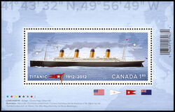Titanic 1912-2012 - WA Canada Postage Stamp | Centennial of the Sinking of the Titanic