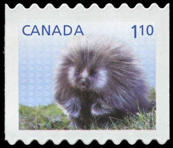 Porcupine - Baby Wildlife - Die Cut 9.2 Canada Postage Stamp | Baby Wildlife - Definitives