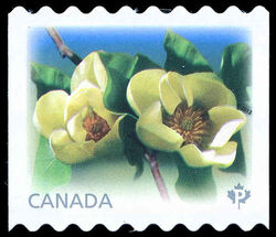 Yellow Bird Magnolias - Coil Stamp Canada Postage Stamp | Magnolias