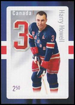 Harry Howell - New York Rangers Canada Postage Stamp