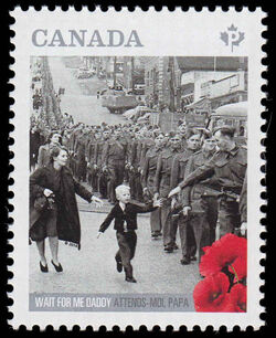 Wait For Me Daddy - WA Canada Postage Stamp