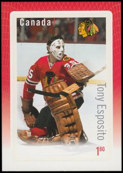 Tony Esposito - Chicago Blackhawks Canada Postage Stamp