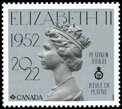 Platinum Jubilee of Her Majesty Queen Elizabeth II - WA Canada Postage Stamp
