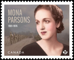 Mona Parsons - WA Canada Postage Stamp