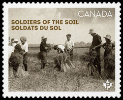 Soldiers of the Soil - WA Canada Postage Stamp | Remembrance Day