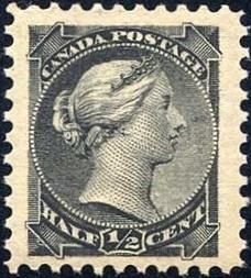 Queen Victoria - Small Queen - Major Re-entry Canada Postage Stamp