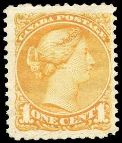 Queen Victoria - Small Queen - Orange Canada Postage Stamp