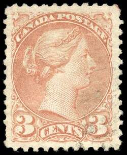 Queen Victoria - Small Queen - Red - Perf 11.5 X 12 Canada Postage Stamp