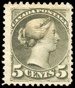 Queen Victoria - Small Queen - Slate Green - Perf 11.5 X 12 Canada Postage Stamp