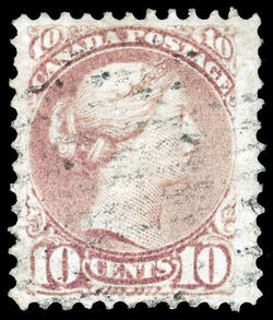 Queen Victoria - Small Queen - Milky Rose Lilac - Perf 11.5 X 12 Canada Postage Stamp