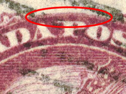 Queen Victoria - Small Queen - Dull Rose Lilac - Major Re-entry Canada Postage Stamp