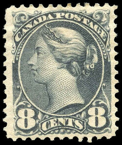 Queen Victoria - Small Queen - Slate Canada Postage Stamp