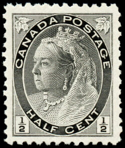 Queen Victoria - Grey Canada Postage Stamp
