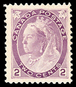 Queen Victoria - Violet Canada Postage Stamp