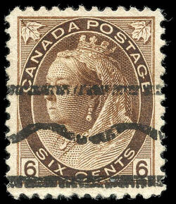 Queen Victoria - Brown - Precanceled Canada Postage Stamp