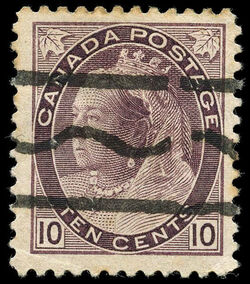 Queen Victoria - Brown Violet - Precanceled Canada Postage Stamp