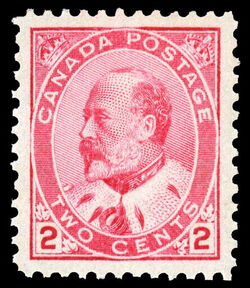 King Edward VII - Carmine - Type 1 Canada Postage Stamp