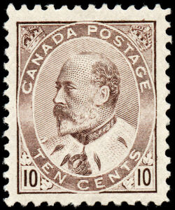 King Edward VII - Brown Lilac - Precanceled Canada Postage Stamp