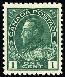 King George V - Blue Green Canada Postage Stamp