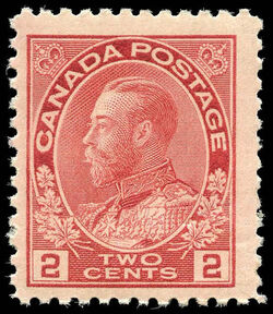 King George V - Pink Canada Postage Stamp