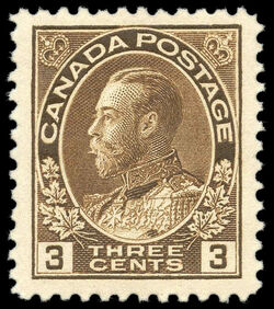 King George V - Brown - Dry Printing Canada Postage Stamp