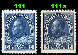 King George V - Indigo - First Printing Canada Postage Stamp
