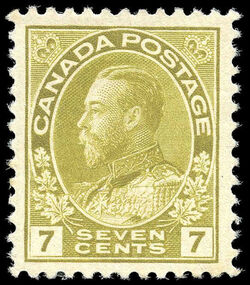 King George V - Sage Green Canada Postage Stamp