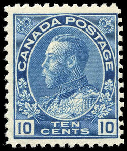 King George V - Blue - Dry Printing Canada Postage Stamp