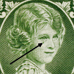 Princess Elizabeth - Green - Weeping Princess Canada Postage Stamp