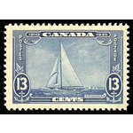 Britannia - Dark Blue - Shilling Mark Canada Postage Stamp